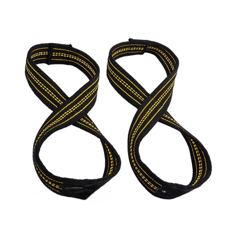 Bluejw Thickened Durable Figure 8 Weightlifting Straps - Gym Wrist Cuffs for Pull-ups & Heavy Lifting - Image 2